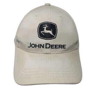 John Deere Nothing Runs Like A Deere Baseball Cap Beige OS Cary Francis Group